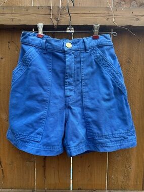 Big Bud Press Bright Blue High-Rise Cotton Pants